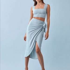 Rika Knit Two Piece in Mineral